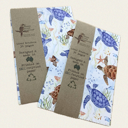 Shanna Trees Creations- "Turtles"- Lined Notebook