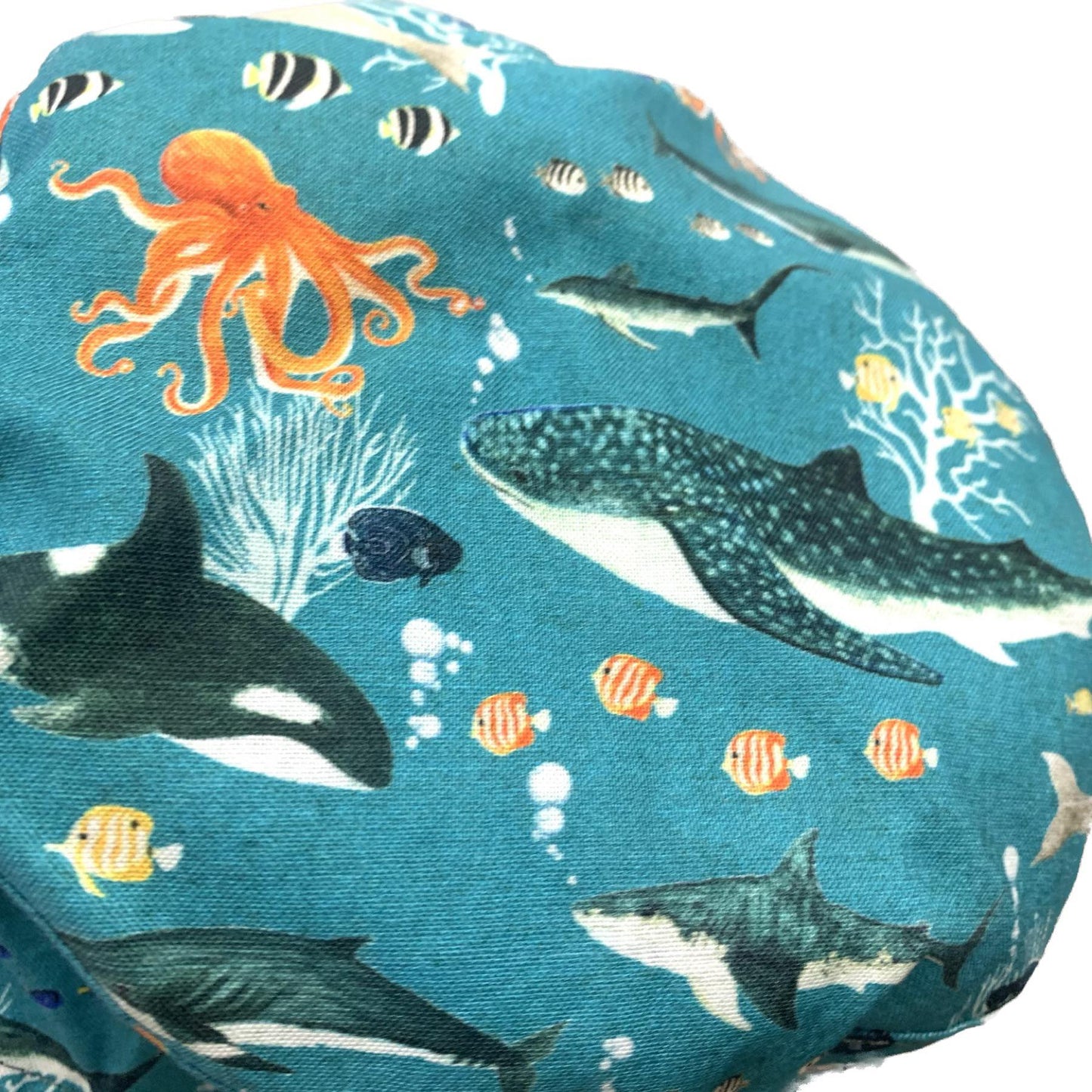 Teacups n Quilts- Sealife Fabric Hat - Adult Size