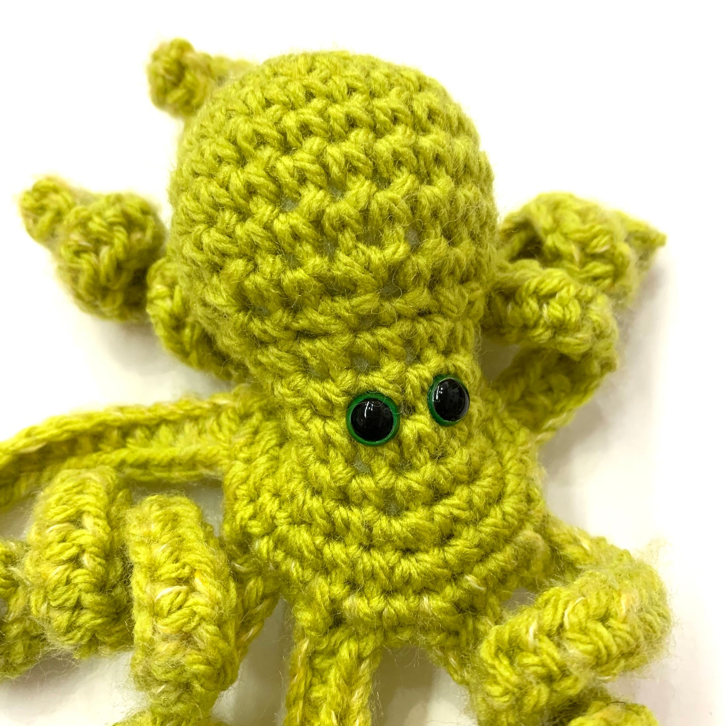 BEAKNITS- CROCHETED OCTOPUS - Lime Green