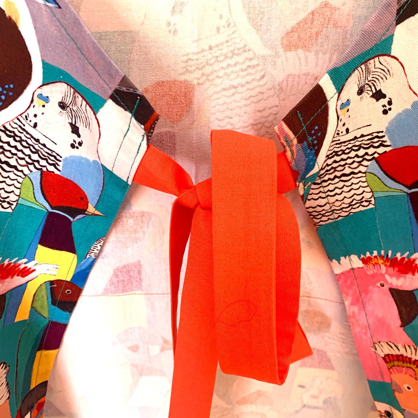 MUMMA WHOOPEE - "Birdie Paradise" FABRIC APRON- Warlukurlangu Fabric