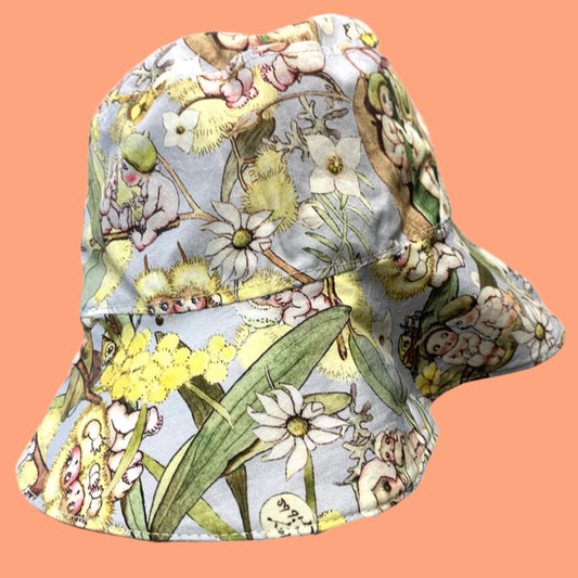 Teacups n Quilts - May Gibbs Fabric Hat- Blossom Babies - Adult Size