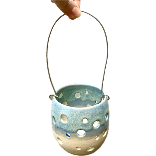 EARTH BY HAND- Blue Melt Hanging Lanterns
