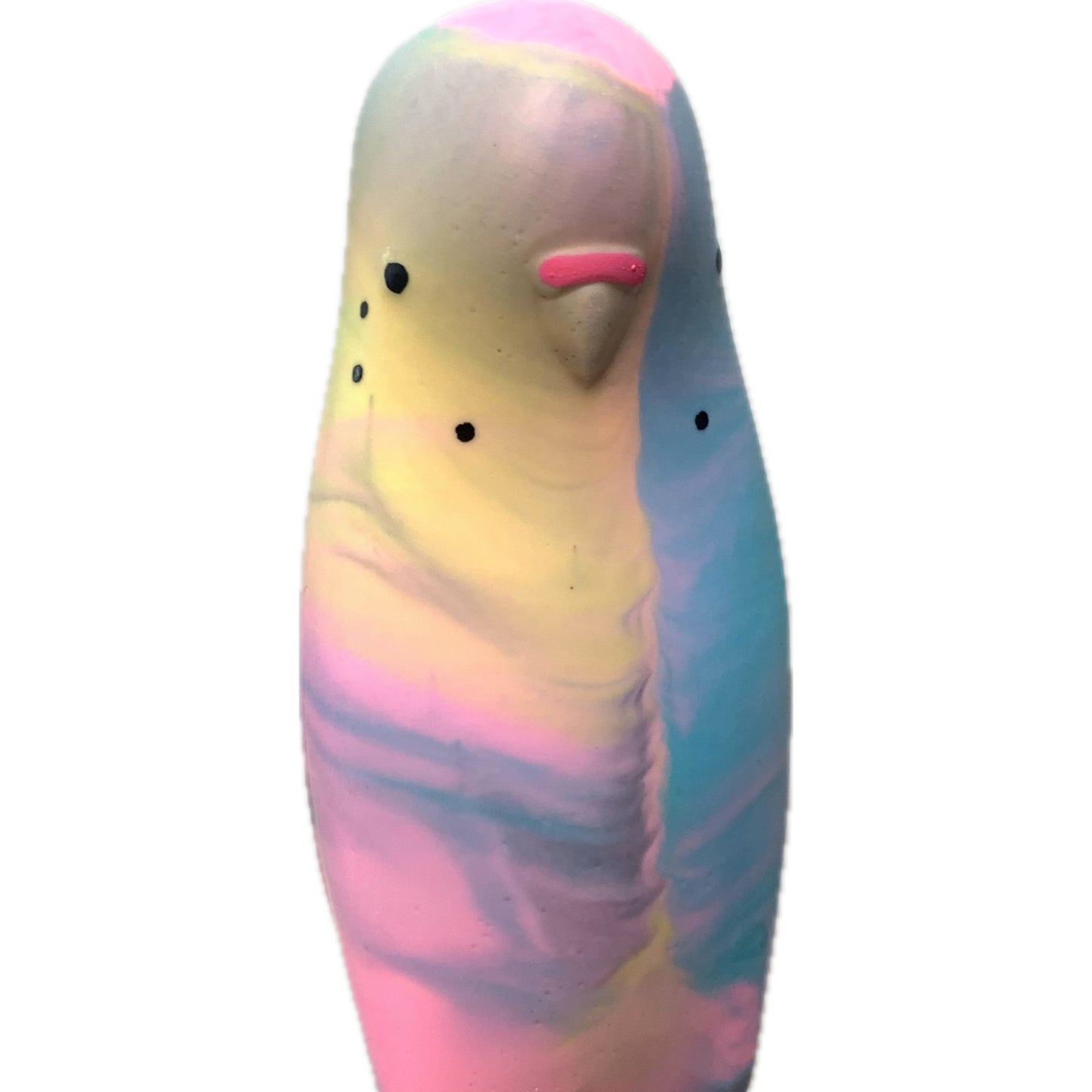 PETE CROMER - RESIN BUDGERIGAR #2 - Bubblegum Swirl