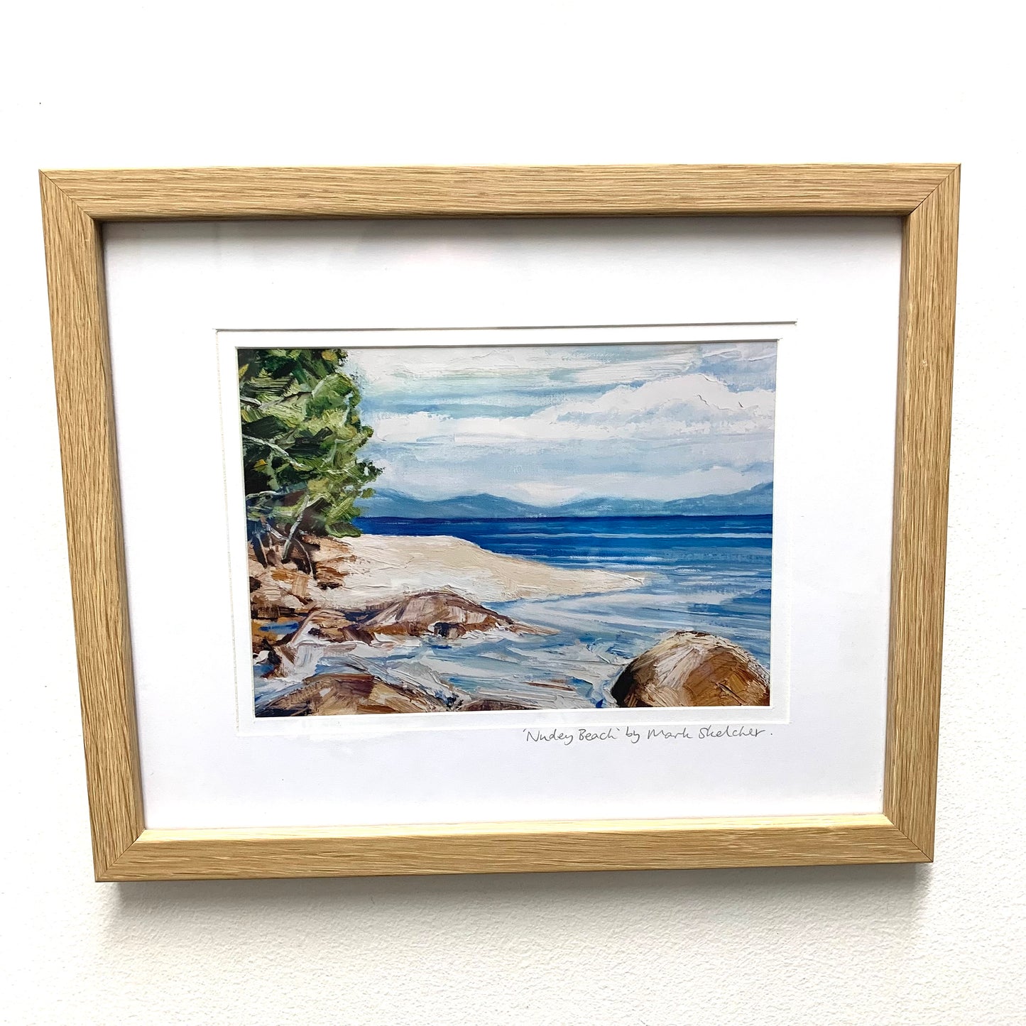 Mark Skelcher Artist - "Nudey Beach, Fitzroy Island"- Framed Artist Print