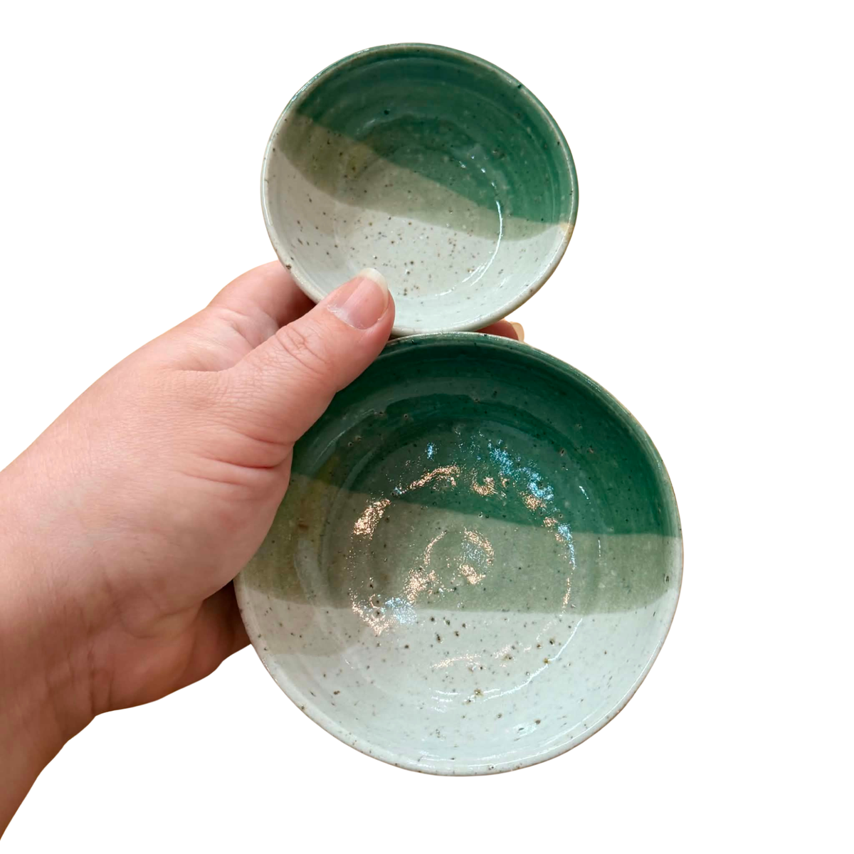 EARTH BY HAND- Hand Painted Tapas Bowl Set of 2.