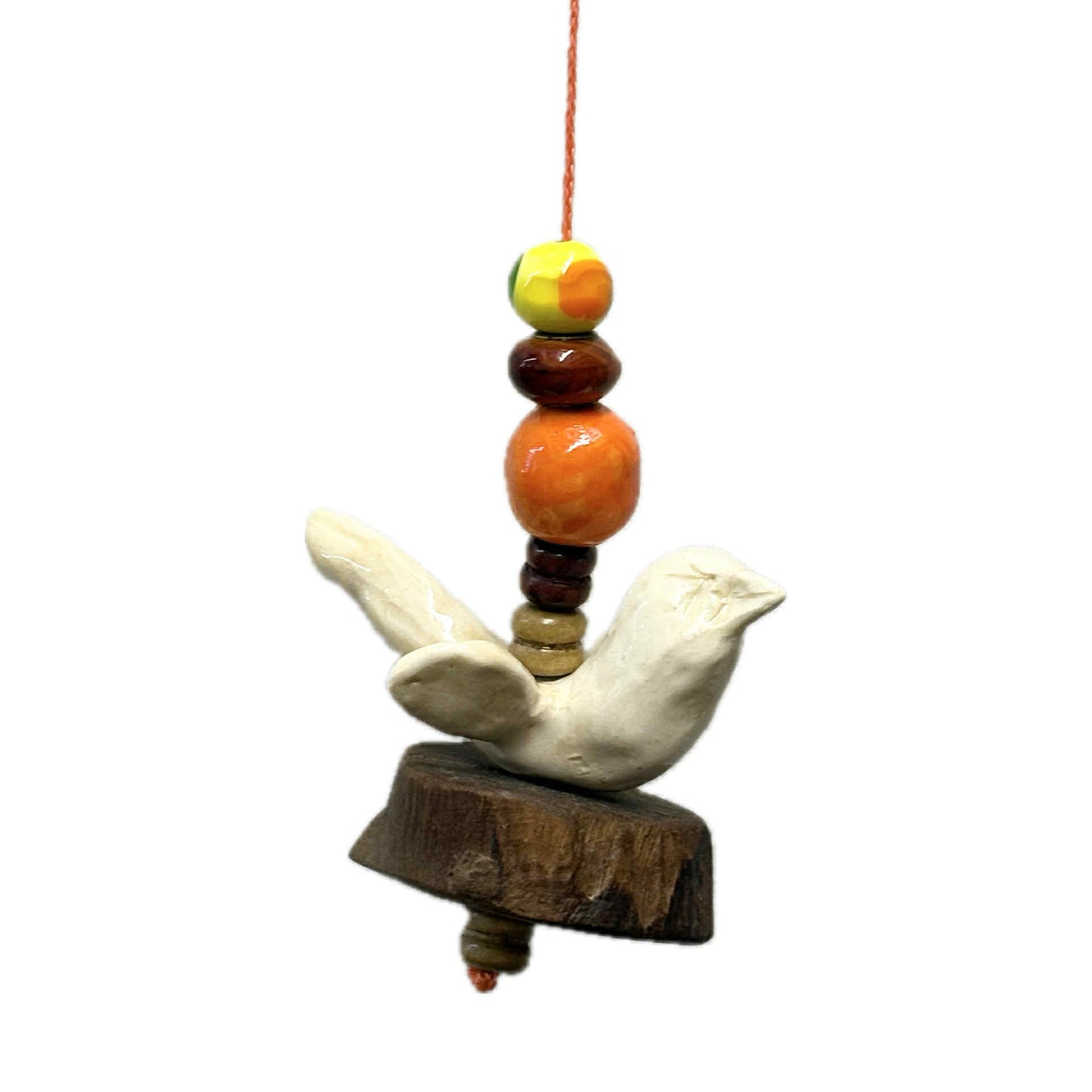 INSPIRED BY NATURE - Ceramic Bird Hanger – Moreton Bay Ash and Terracotta Tones