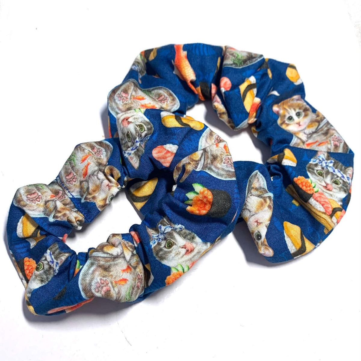 MUMMA WHOOPEE - "SUSHI CATS" REGULAR SCRUNCHIES