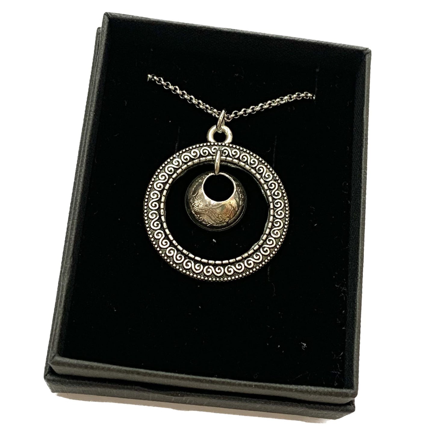 MOLLY MADE- 1927 Three Pence Long Pendant Necklace