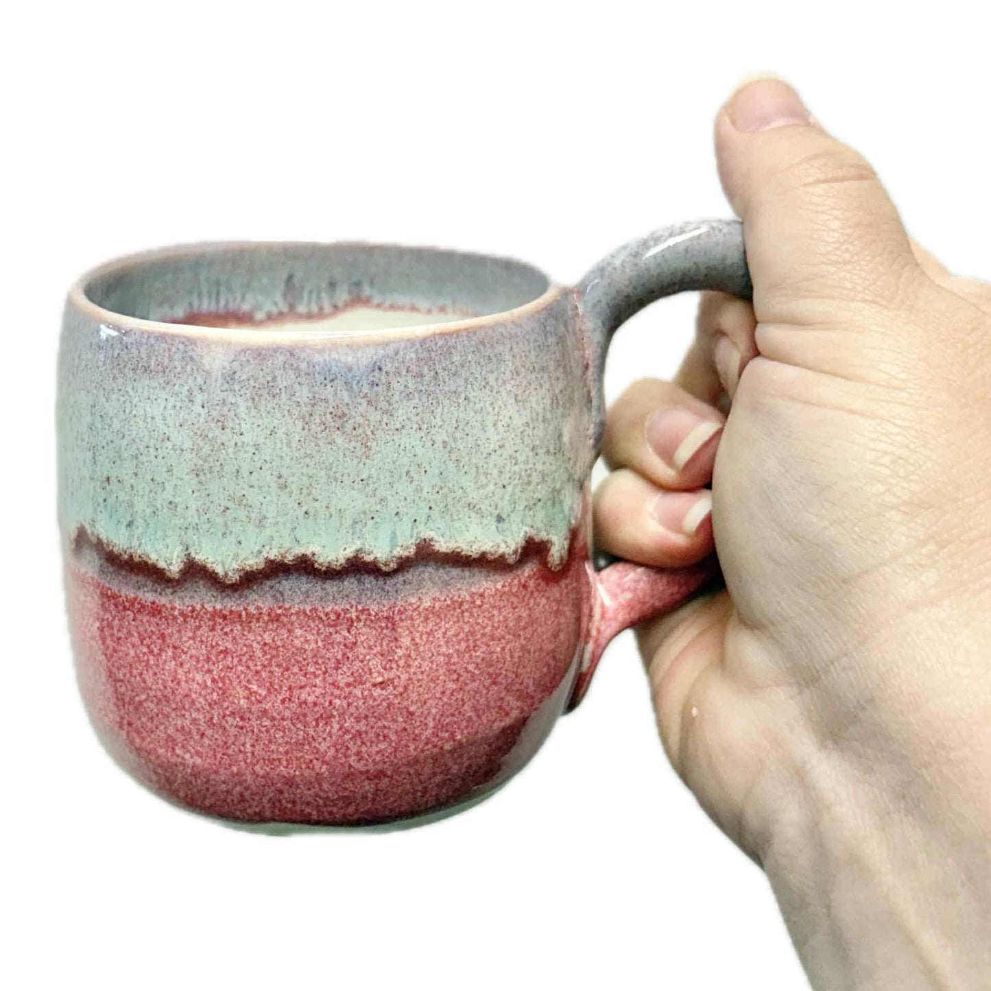 EARTH BY HAND- Pink & Purple Glaze Mug