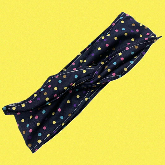 OH SEW ROSY: WIRE HEADBAND - Navy Confetti