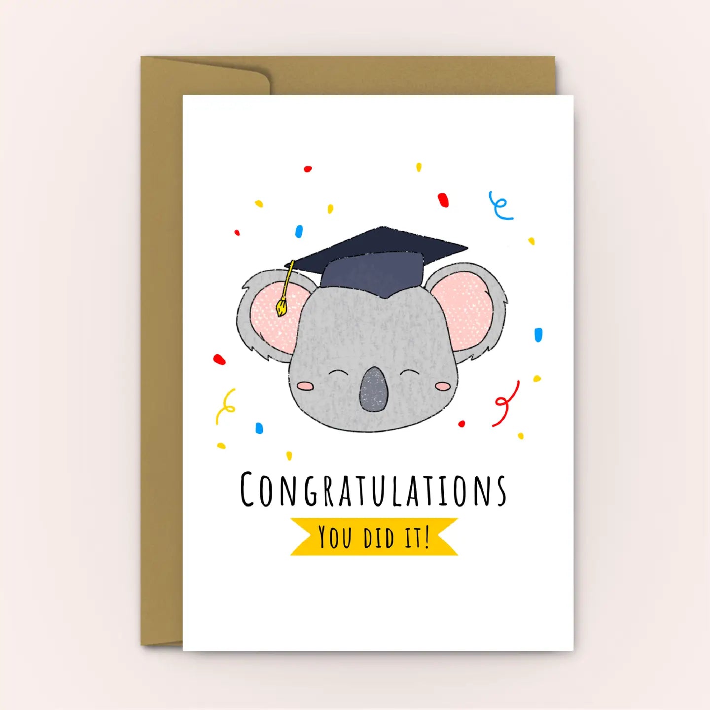 SWALLOW WIND ART - Koala Graduation, Kids, School, and University - Congratulations Card