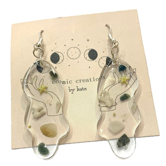Cosmic Creations - Rock Pool Dangle Earrings- Solid