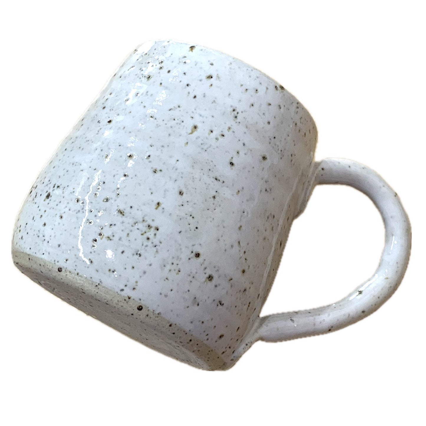 EARTH BY HAND- White Glazed Speckled Mugs