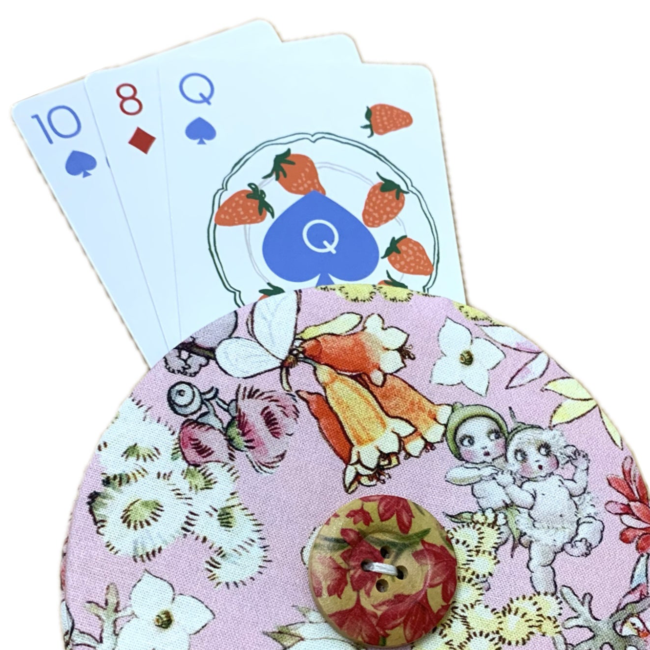 OH SEW ROSY: Playing Card Holders- PINK MAY GIBBS