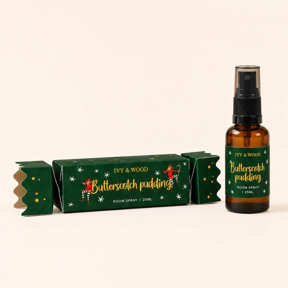 IVY & WOOD - 'Butterscotch Pudding' Room Spray Christmas Bon Bon