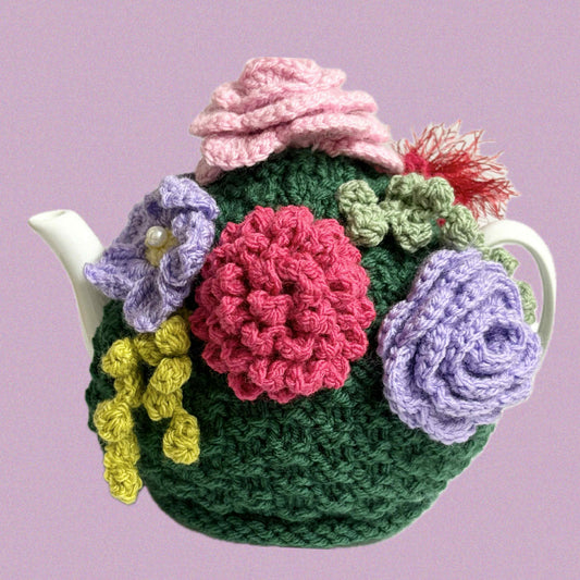 BEAKNITS- CROCHET TEA COSY - Flower Garden