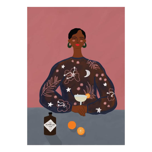 CONSTANZA GOEPPINGER- "GIN LADY"- A4 GICLEE PRINTS