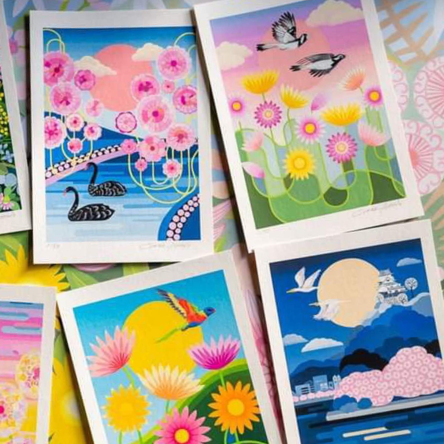 CLAIRE ISHINO- SMALL LIMITED EDITION A5 PRINTS- Wind Beneath My Wings