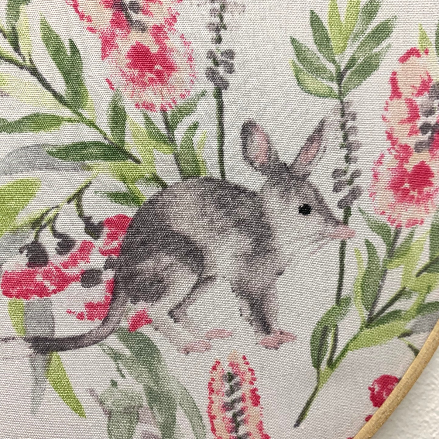 MAKIN' WHOOPEE- "Bilbies" Extra Large Embroidery Hoop Easter Decoration