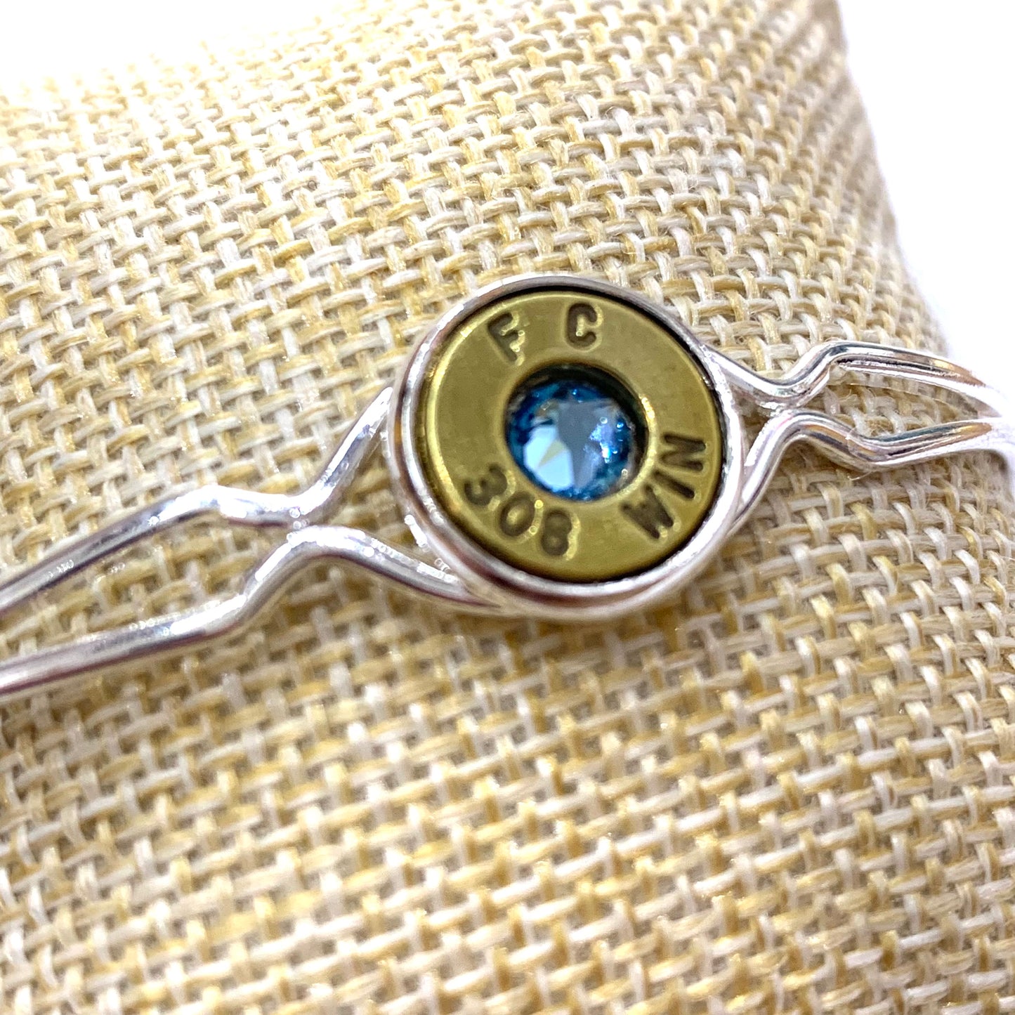 WILD BRASS- Bracelets- Light Blue Swarovski Crystals