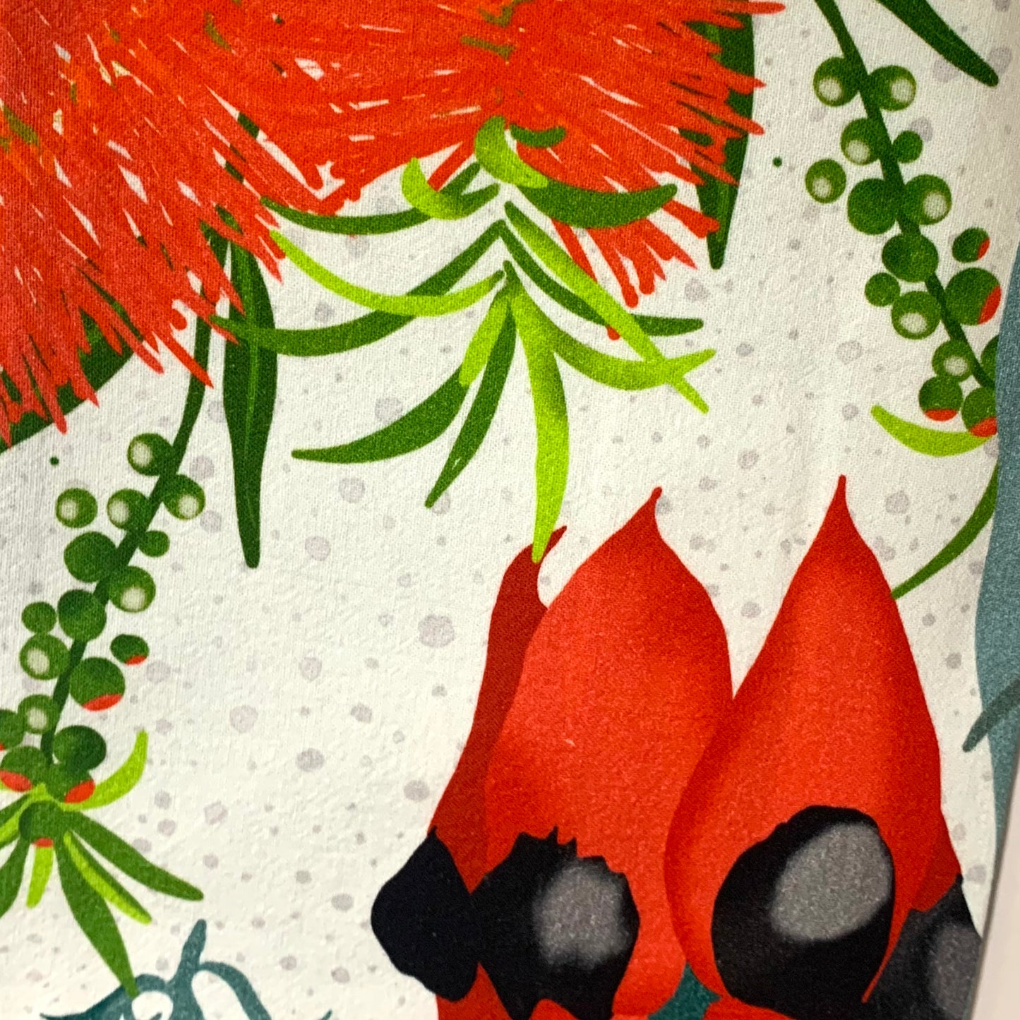 ESZTER'S CREATIONS - " Australian Wildflower"- Tea Towel