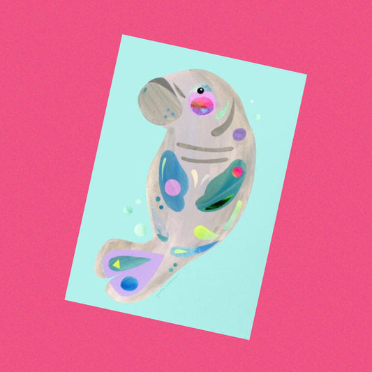 PETE CROMER - DUGONG A4 FINE ART PRINT
