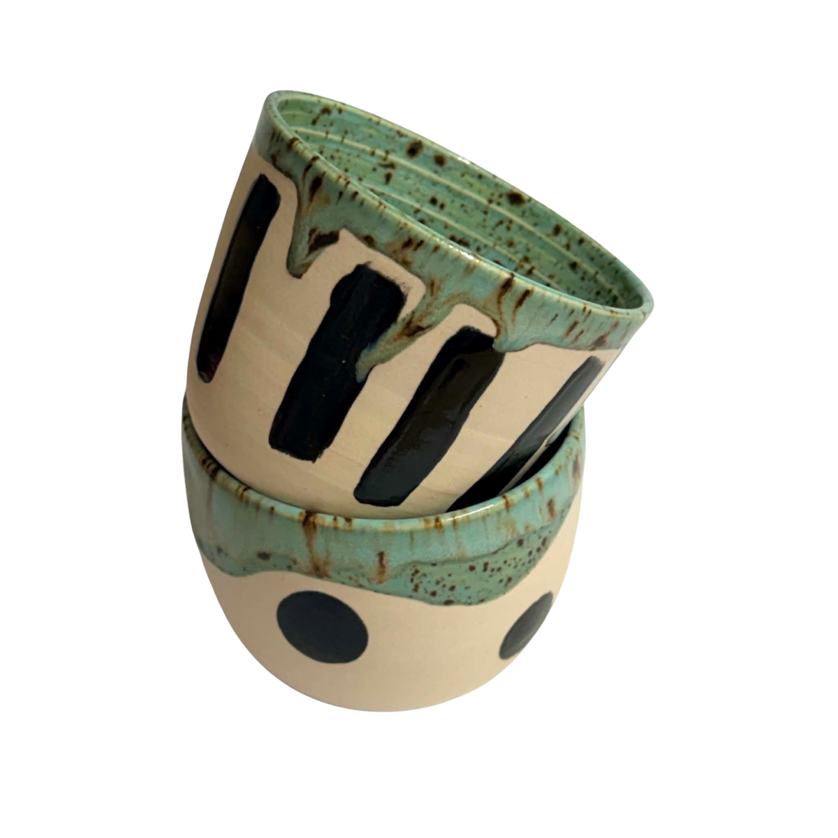 POTTERESS BY ALICIA - Mug - Spots or Stripes - Stripes