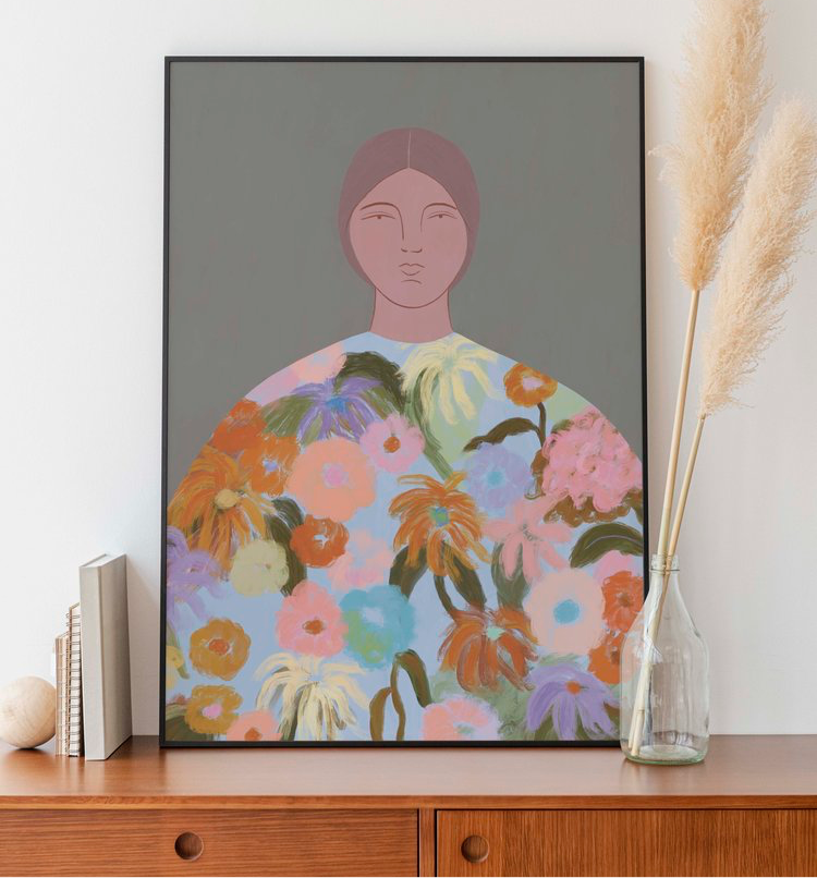 CONSTANZA GOEPPINGER- "Flower Fields"- A4 GICLEE PRINTS