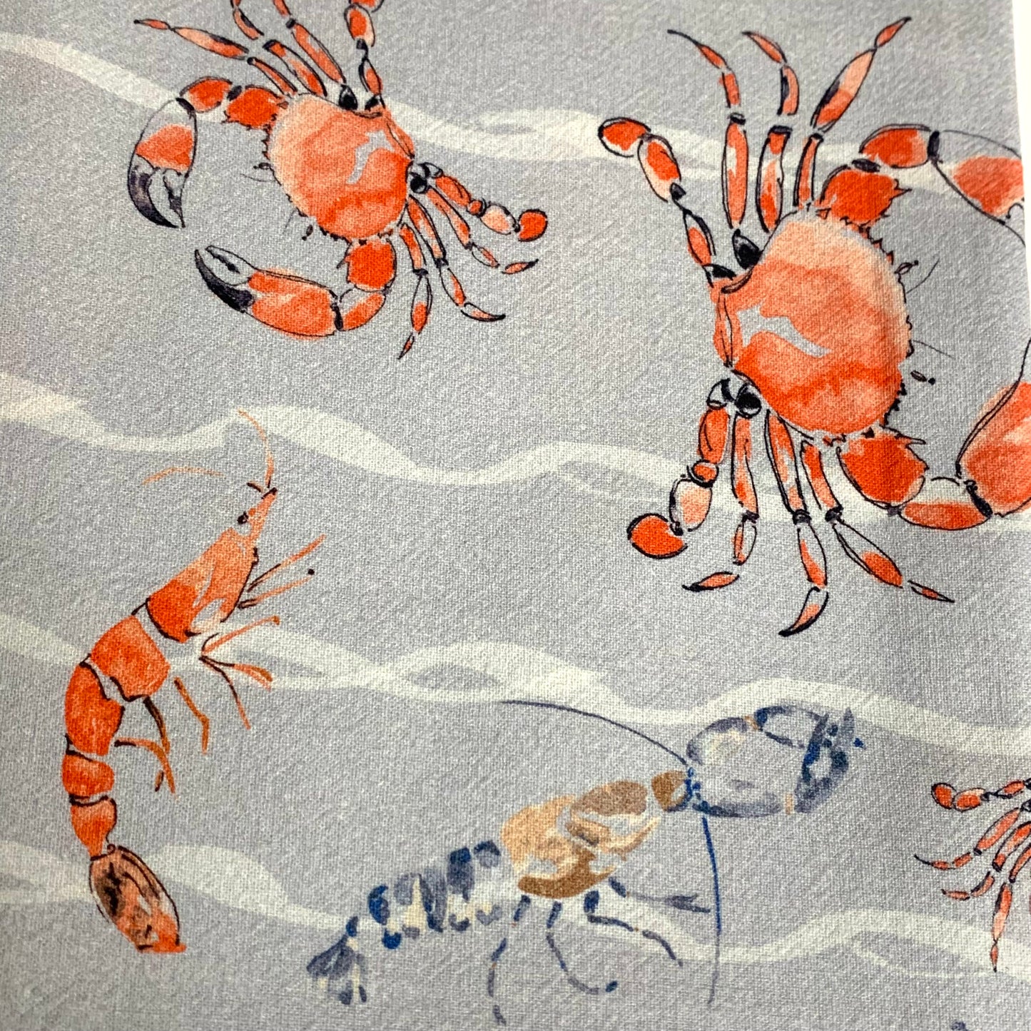 ESZTER'S CREATIONS - "Crustaceans"- Tea Towel