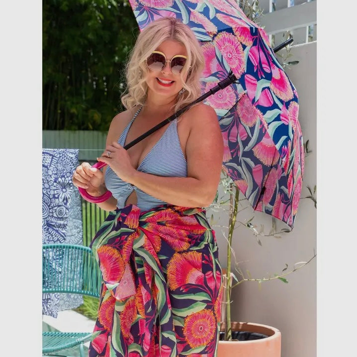 LORDY DORDIE - Gum Blossoms- Beach Wrap/Shawl/Scarf
