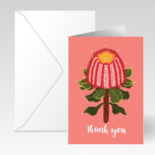 NUOVO - THANK YOU WARATAH CARD