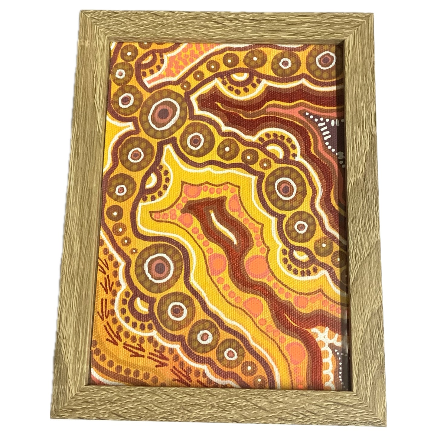 ART BY GAYLEE - Mini Timber Framed Original Painting #1- Oranges
