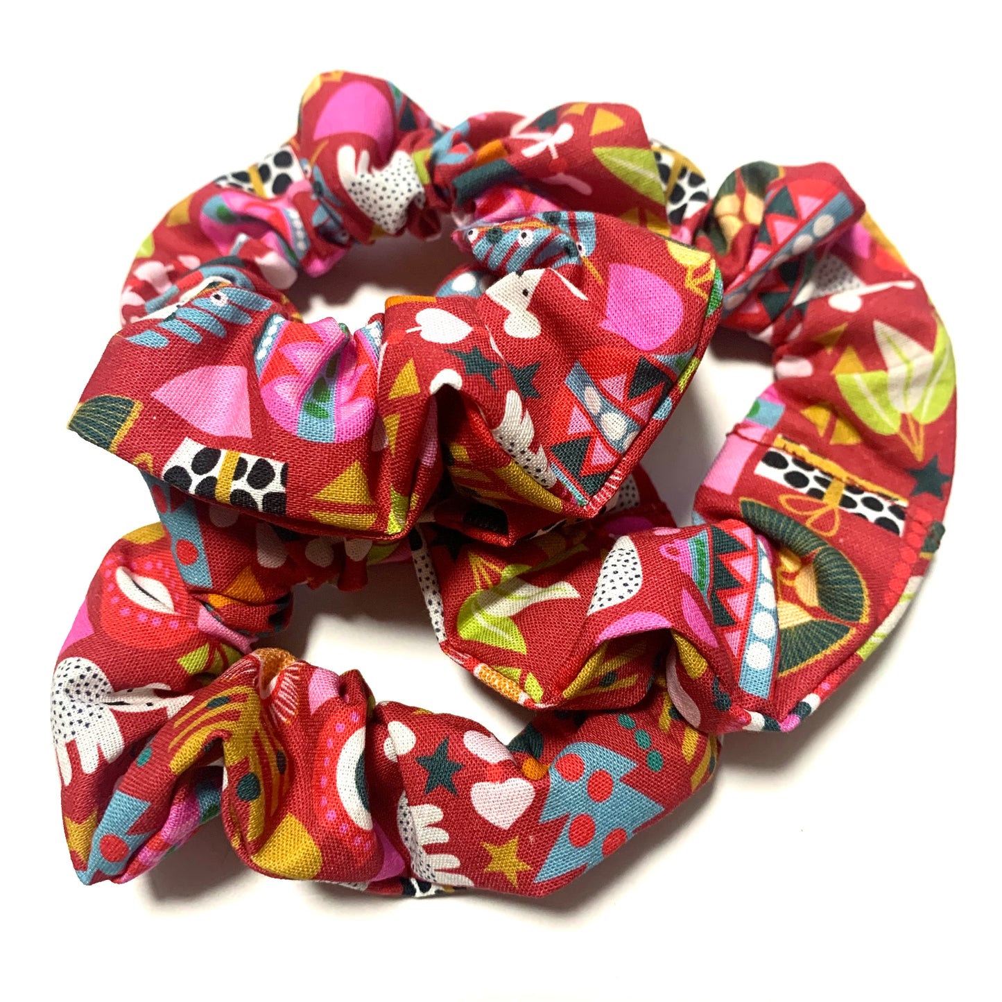 MUMMA WHOOPEE - Regular “Abstract Australiana” CHRISTMAS SCRUNCHIES