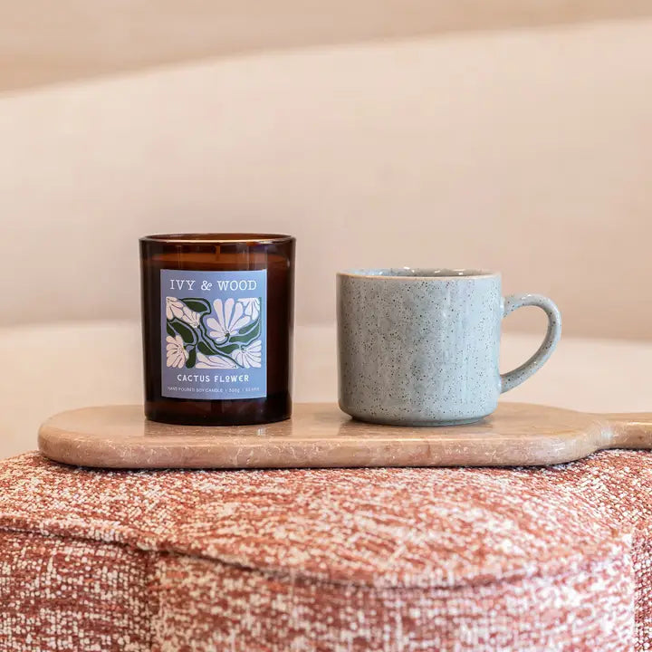 IVY & WOOD - Cactus Flower Scented Candle- Flora Collection