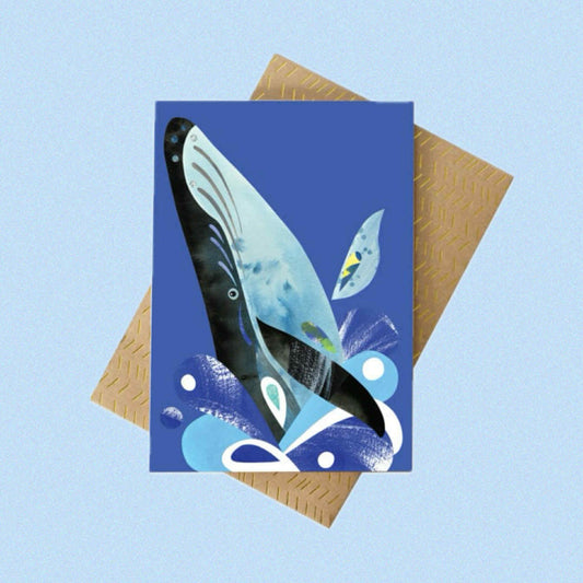 PETE CROMER - HUMPBACK WHALE- GREETING CARD