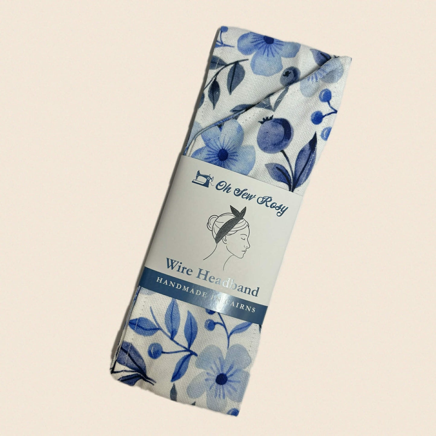 OH SEW ROSY: WIRE HEADBAND - Blossom Blues