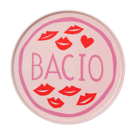 In The Roundhouse - "Bacio" Plate Pink