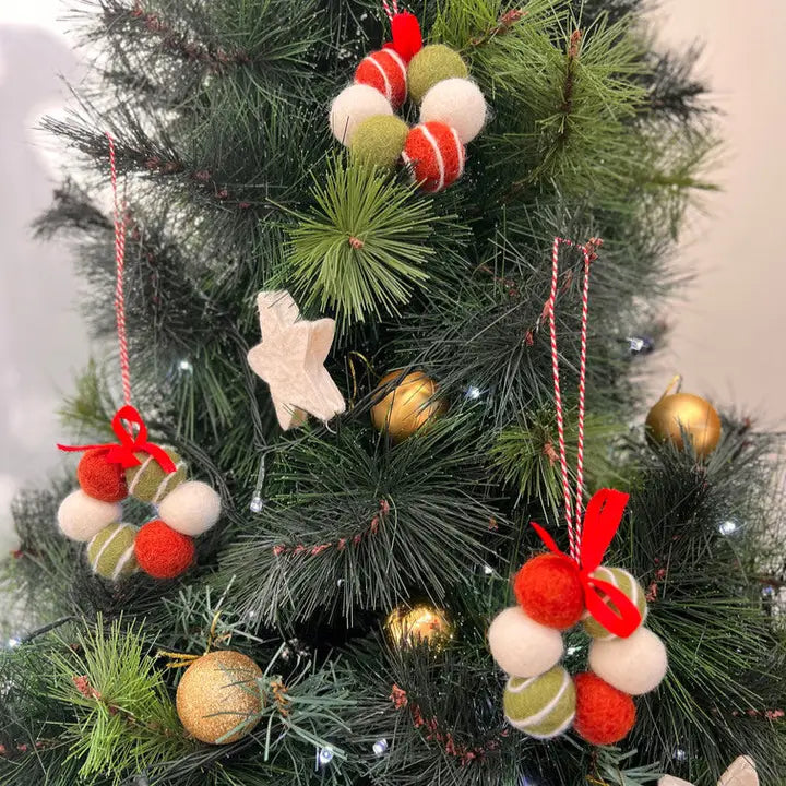 HOME DWELLER - Festive Fresheners - Stripes - Reusable Scented Ornaments