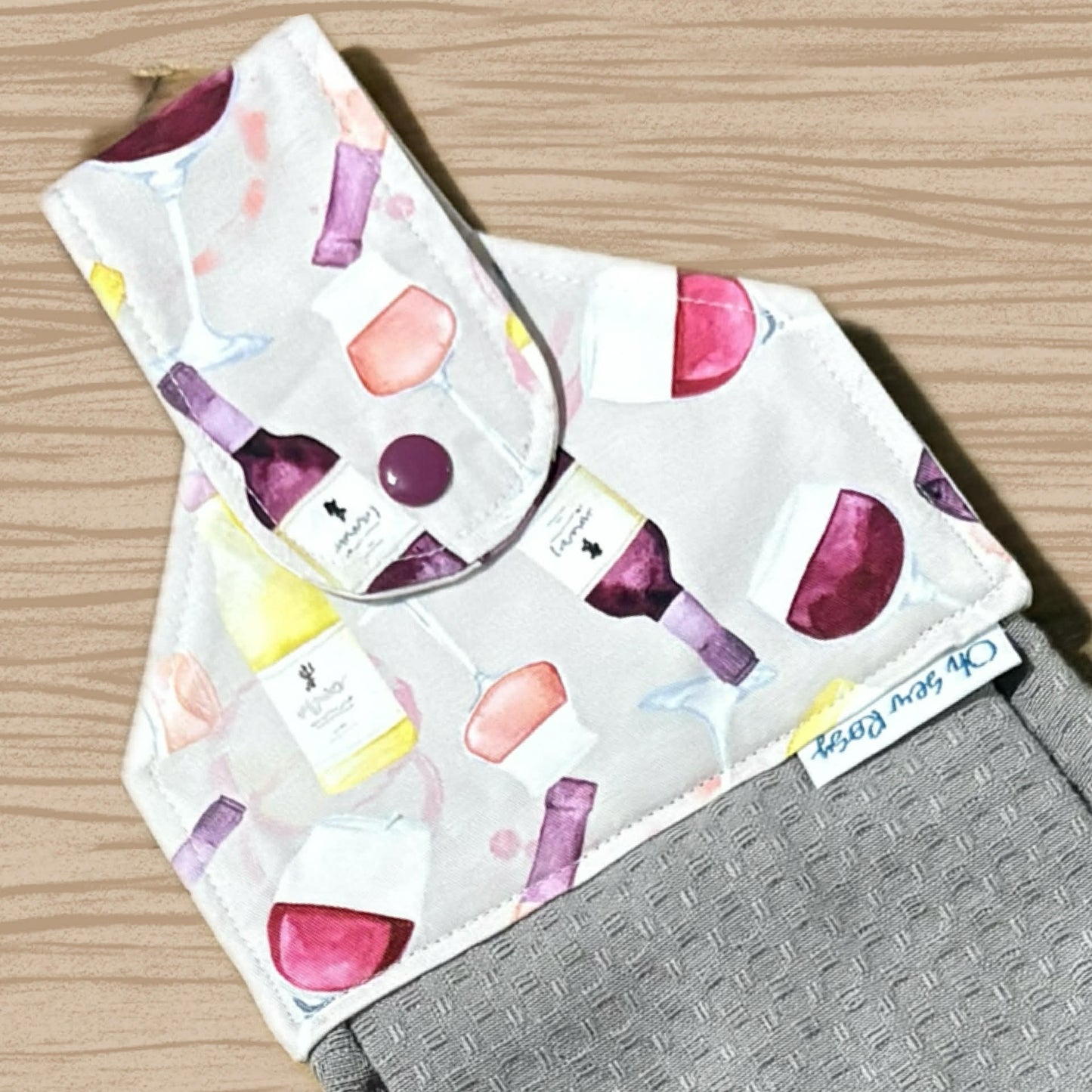 OH SEW ROSY: Hanging Towels - Wine