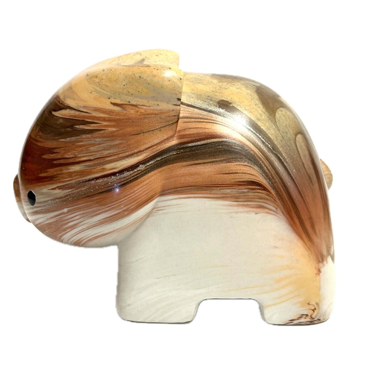 PETE CROMER - RESIN WOMBAT Natural #4 - Caramel Latte