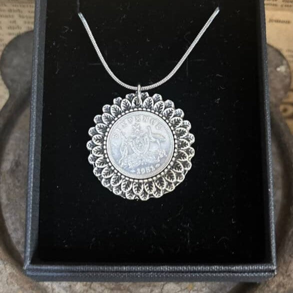 MOLLY MADE- "1951 Sixpence" Pendant Necklace