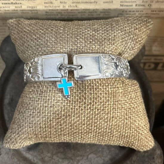 MOLLY MADE- "Mayfair Cross" Bracelet- Serving Spoon Handles