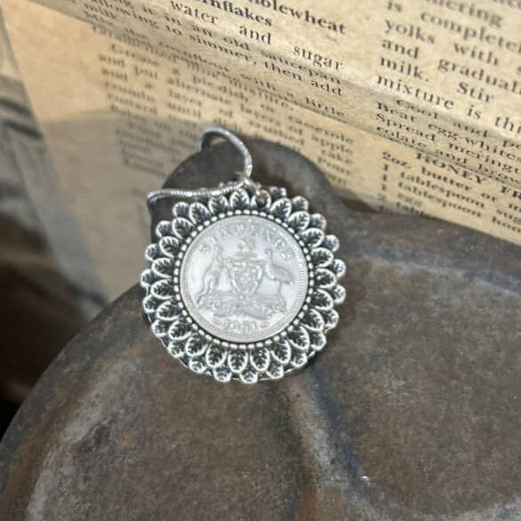 MOLLY MADE- "1951 Sixpence" Pendant Necklace
