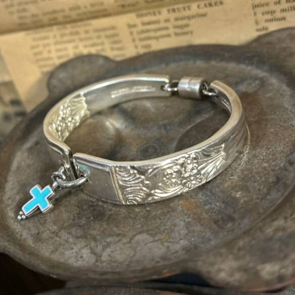 MOLLY MADE- "Mayfair Cross" Bracelet- Serving Spoon Handles