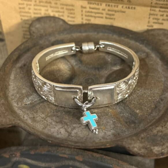 MOLLY MADE- "Mayfair Cross" Bracelet- Serving Spoon Handles