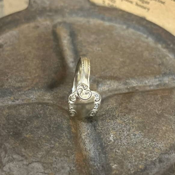MOLLY MADE- "Etched Flourish" Silverware Handle Ring