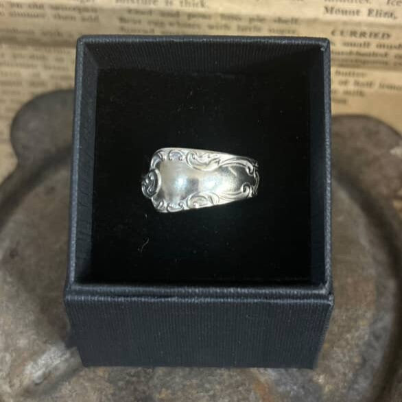 MOLLY MADE- "Etched Flourish" Silverware Handle Ring