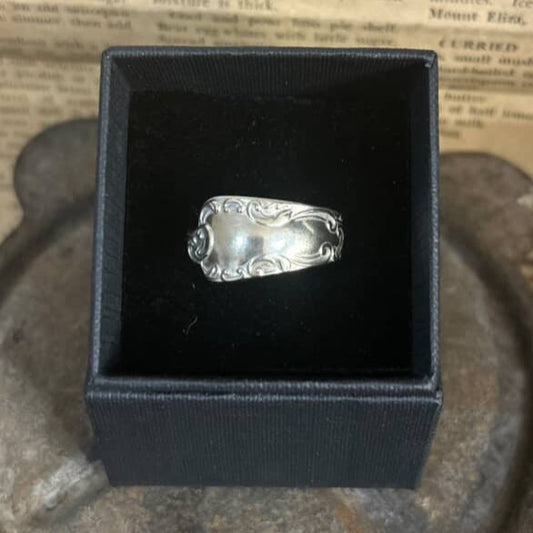 MOLLY MADE- "Etched Flourish" Silverware Handle Ring
