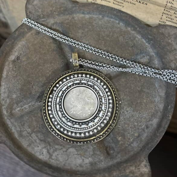 MOLLY MADE- "1954 Sixpence" Triple Pendant Necklace