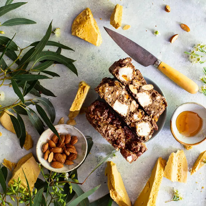 PEBBLY PATH- Honeycomb Highway Rocky Road- 100g